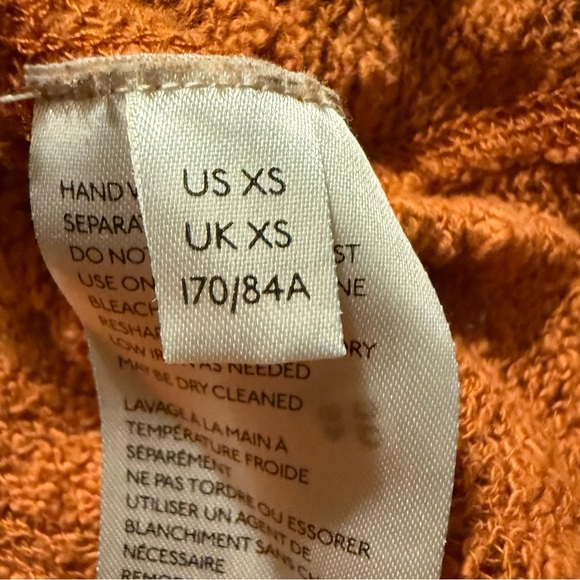 We The Free | Ocean Air Hacci Knit Top in Gold Rust | 100% Cotton | Sz XS - Picture 7 of 9